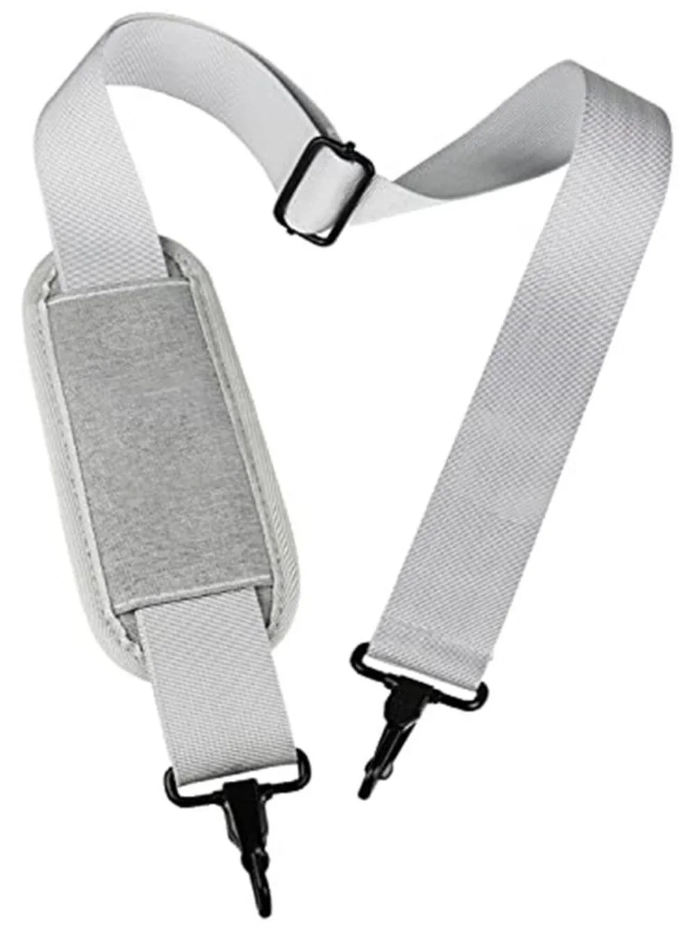 Grey Adjustable Shoulder Strap Replacement Laptop Bag Briefcase Messenger 55